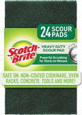 Scotch-Brite Heavy Duty Scour Pads, Scouring Pads for Kitchen and Dish Cleaning, 24 Pads