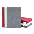 12 Scuff Pad Variety Pack, 4 Each Maroon, Gray, White, Scuffing, Scouring, Sanding, Cleaning, Blending, Paint Surface Prep Adhesion - 6" x 9" Automotive Auto Body 7447&7448&7445