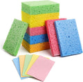 15 Pcs Cellulose Sponges Kitchen, 5 Colors Non-Scratch Colorful Sponges, Compressed Sponge Kitchen Multipurpose Kitchens Sponge Pack for Kitchens, Bathroom, Cars, Funny Cut-Outs DIY