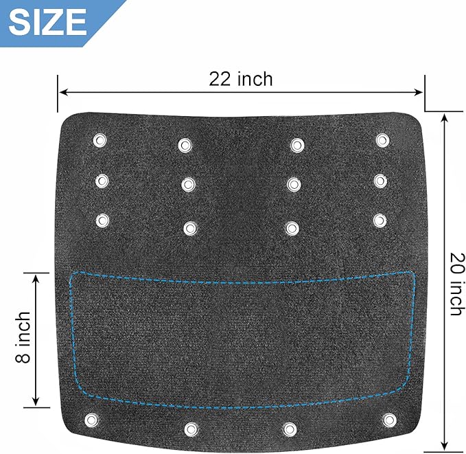 OKBA RV Step Covers,Camper Step Covers for 22 Inch RV Camper 8-10" Deep Radius Stairs Only - 3 Pack Gray Stair Rug Carpets