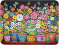 Vintage Flowers Dish Drying Mats Spring Floral Drying Matt Kitchen Counter 18x24