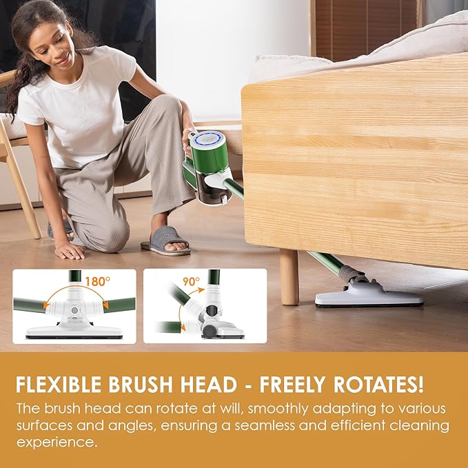 VersLife Cordless Vacuum Cleaner, Cordless Stick Vacuum for Pet Hair & Hard Floors, 30Kpa Powerful Suction, Up to 35 Mins Runtime 6-in-1 Lightweight Handheld Vacuum Cleaner
