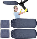 4 PCS Ceiling Fan Duster Kits,100% Microfibre Fan Blade Cleaner for high Ceiling Fan Blades.Machine Washable and Reusable,Includes 2 Ceiling Fan dusters and 2 Microfibre Towels（Grey） (Grey)