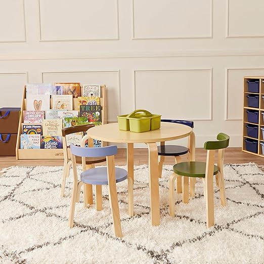 ECR4Kids 3-Compartment Storage Caddy, Storage Organizer, Earthtone, 6-Pack