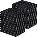 Homaxy 100% Cotton Terry Kitchen Dish Cloths, Ultra Soft and Absorbent Dish Towels for Kitchen, Suitable for Drying and Washing Dishes, 18 Pack, 12 x 12 Inches, Black