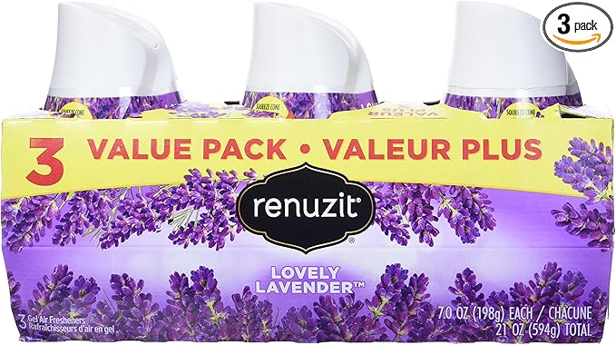 Renuzit Lavender Gel Air Freshener - 7oz/3ct