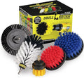 Drill Brush Attachment Set for Cleaning Wheel, Shower, Bathroom - Crevice Cleaning Brushes - Interior Car Detailing Power Scrubber Kit - Gap Cleaner Drill Brushes Attachments - Narrow Space Brush Tool