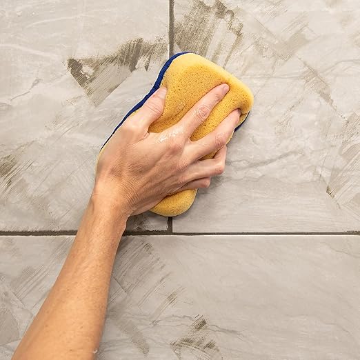 QEP 70010 Microfiber Polishing Sponge for Grouting & Cleaning - 7.5" x 5.5”