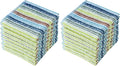 Oeleky Kitchen Dishcloths for Washing Dishes, Ultra Absorbent Dish Rags, Cotton Cleaning Cloths Pack of 16, 12x12 Inches (Mix-1, 12x12 inch)