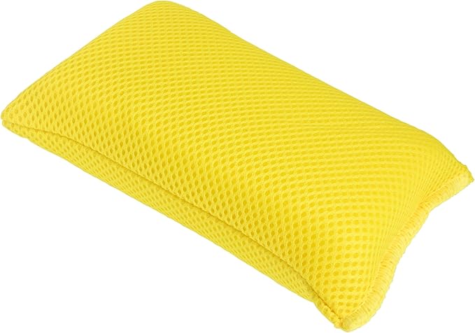 Detailer's Choice 9-24M8 Microfiber Scrub Sponge,Yellow (Pack of 12)