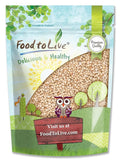 Food to Live Italian White Whole Grain Sorghum, 1.5 Pounds – Premium White Groats. Raw Milo Seeds. Vegan, Bulk Broom-corn. Durra is Great for Making Flour and Popped Jowar Dhani
