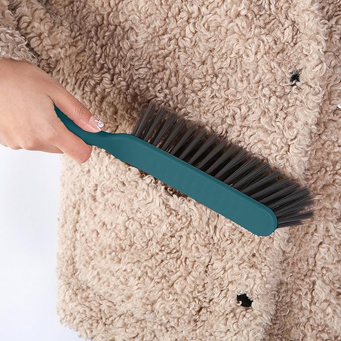 2pcs Hand Broom Soft Bristle Cleaning Brush with Handle Small Brooms Hand Brushes for Cleanings Mini Brooms Comfortable Grip Brush for Sofa Bed Car Bedroom Cleaning Broom Tools Apartment Essentials