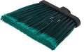 SPARTA 3686709 Duo-Sweep Medium Duty Flagged Angle Broom Head, Polypropylene Bristle, 8" Overall Length x 12" Width, Green (Case of 12)