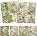 Floral Swedish Dishcloths for Kitchen, 6 Pack Vintage Reusable Dish Paper Hand Towels Housewarming Gifts, Spring Absorbent Dish Rags for Home Cooking Cleaning