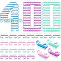 Bokon 400 Pcs Handle Grip Nail Brush Bulk Fingernail Scrub Brush for Toes and Nails Cleaner, Pedicure Scrubbing Tool Kit for Men and Women(Multicolor)