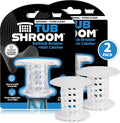 TubShroom Bathtub Drain Hair Catcher – In-Drain Tub Strainer & Clog Prevention Protector, Fits Standard 1.4”–1.75” Tub Drains, Easy Clean, Captures Human & Pet Hair out of Sight (Clear)