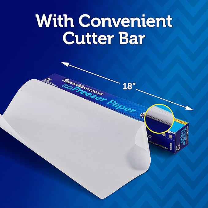 Reynolds Kitchens Plastic-Coated Freezer Paper,50 Square Foot Roll,(Pack of 12)