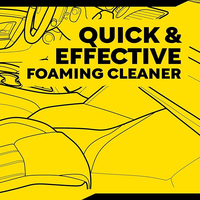 Meguiar's Foaming Floor Mat + Carpet Cleaner, 16oz BT, 6/CV