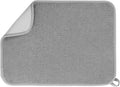 Microfiber Dish Drying Mat, Super Absorbent Kitchen Dish Drying Pad, Reversible for Countertop, 15*20 inch Gray