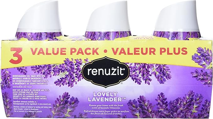 Renuzit Lavender Gel Air Freshener - 7oz/3ct