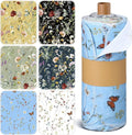 60 Pack Reusable Cleaning Cloths Washable Cotton Kitchen Dish Towels for Home Party Supplies Bulk, 9.84x11.81in (Rich Flowers)
