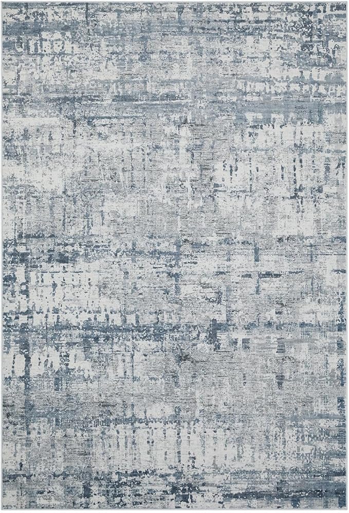 2x3 Entryway Rug,Door Mat Indoor Entrance, Washable Non Slip Kitchen Bathroom Rugs, Ultra-Thin Throw Small Rug for Front Door, Blue Grey