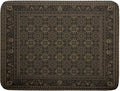 Brown Antique Tabriz Rug Dish Drying Mat for Kitchen Counter,Retro Turkish Vintage Floral Block Print Drying Mat 18 x 24 Inch with Absorbent Reversible Microfiber Drying Pad for Coffee Bar
