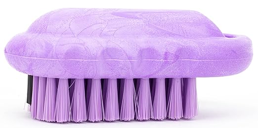 SPARTA 5 Inch Hand and Nail Brush with Stiff Polyester Bristles, Polypropylene Body, Color Coded Scrub Brush for Commercial Foodservice and Industrial Use, Purple