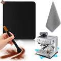 1 Pcs Sliding Mat for Breville Espresso Machine 870XL, with Microfiber Towel and Coffee Brush, Slide Easily,Cleanig Kit, Cafe Accessories,Scratch-Free Movement for Countertop and Keep Machine Clean