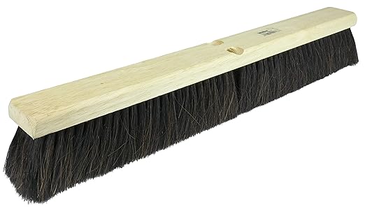 Weiler 42017 Tampico Fiber Medium Sweep Floor Brush, Black Center Fill, 2-1/2" Handle Width, 24" Overall Length, Natural