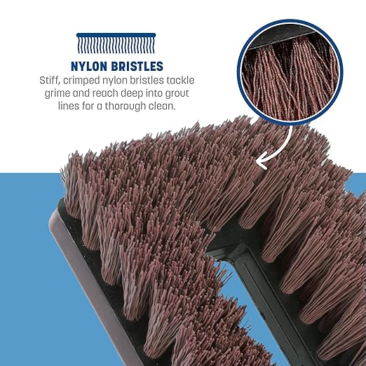 Carlisle FoodService Products 36531027 Swivel Scrub Brush, 8", Rust