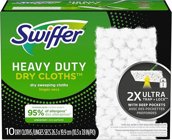 Dry Sweeping Cloths, Heavy-Duty, 10-Ct.