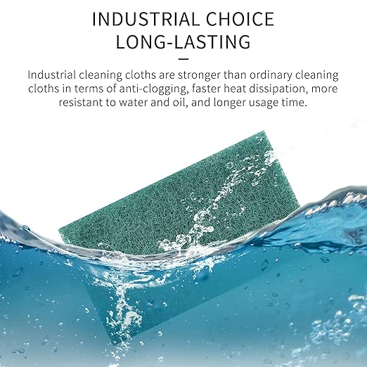 Green Scuff Pads - 6Pcs Scouring Pad - Very Fine Grade Hand Pads General Purpose Sanding Hand Pads 200 x 125mm/8" x 5"