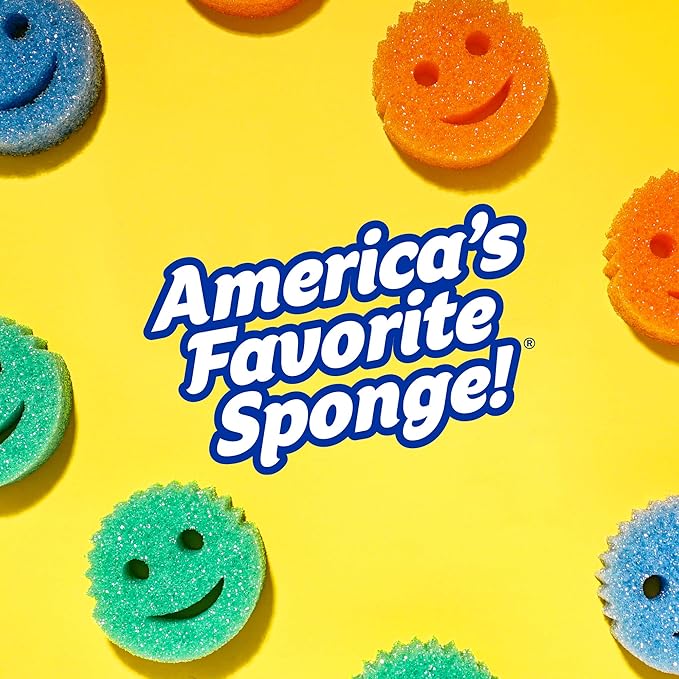 Scrub Daddy Sponge Set - Holiday Shapes - Non Scratch Scrubbers for Dishes and Home, Odor Resistant, Temperature Controlled, Soft in Warm Water, Firm in Cold, Deep Cleaning, (3 Count (Pack of 1))