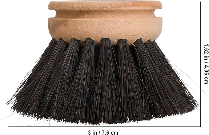Redecker Horsehair Replacement Head Made with Untreated Beechwood, 1-5/8-Inches