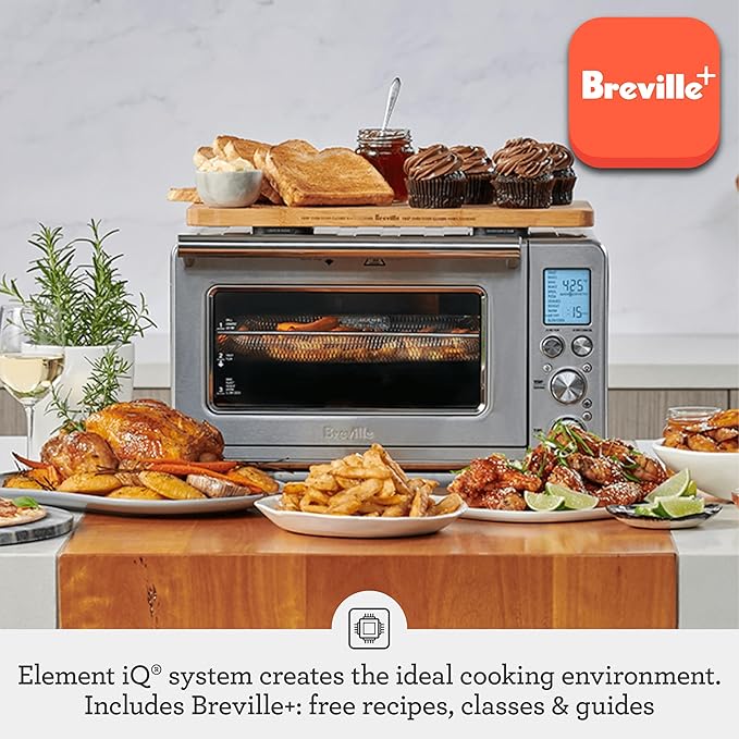 Breville BOV860BTR Smart Oven Air Fryer and Convection Oven, Black Truffle