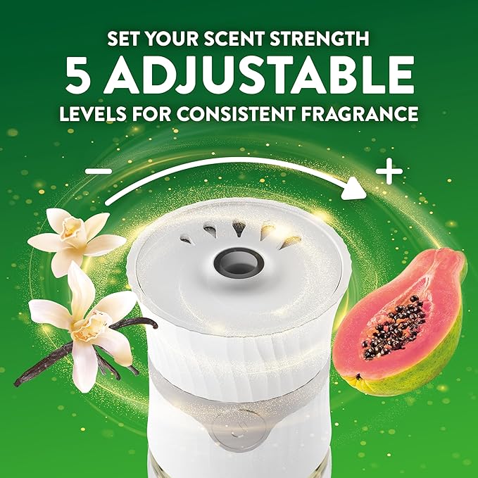 Air Wick Scented Oils 0+5 Vanilla & Pink Papaya,(Pack of 2)