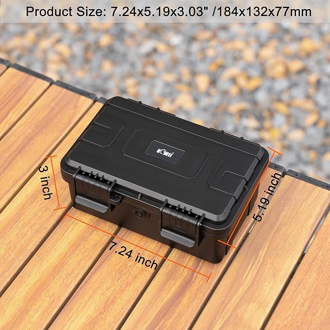 KIWIFOTOS 58 Slots AA AAA Battery Case Holder with Tester IP67 Waterproof Outdoor Household Batteries Storage Organizer Container with CR2032 Coin Cell Battery Holder