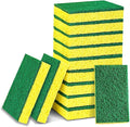 24 Pack Heavy Duty Scrub Sponges,Multi-Purpose Kitchen Sponge, Efficiently Clean The Surface Stains,Used for Clean Kitchen Pots,Bowls,Bathrooms,Tiles