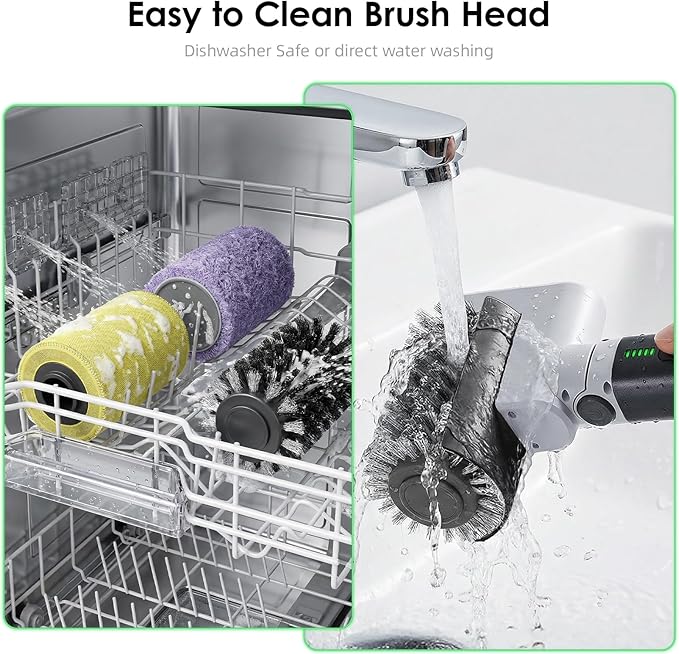Electric Grill Brush for Outdoor Grill: 3-Speed Power Control BBQ Grill Brush, Cordless BBQ Grill Cleaning Brush with 90° Adjustable, 90 Mins Runtime,for Burnt-On Grease & Grill Grates