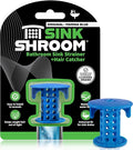 SinkShroom SSBLU988 Sink Drain Protector Hair Catcher/Strainer/Snare, Blue