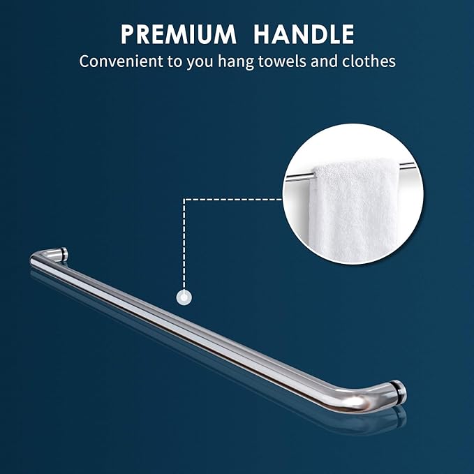 SUNNY SHOWER Doors Glass Sliding Semi-Frameless Shower Glass Door, 1/4" Clear Glass, 52.5-54" W x 72" H Bathroom Sliding Shower Enclosure Chrome Finish