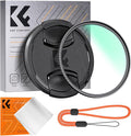 K&F CONCEPT 72mm MC UV Lens Protection Filter with Lens Cap Cleaning Cloth Optical Glass Ultra Slim 18 Multi-Layer Coatings Camera Lens UV Filter (K-Series)