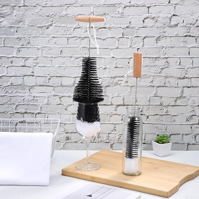 Amosfun 3 Inch Chimney Cleaning Brush with 14.5 Inch Wire Handle for Pellet Stove and Wood Stove Pipe Cleaner Fireplace Soot Removal and Debris Cleaning Tool