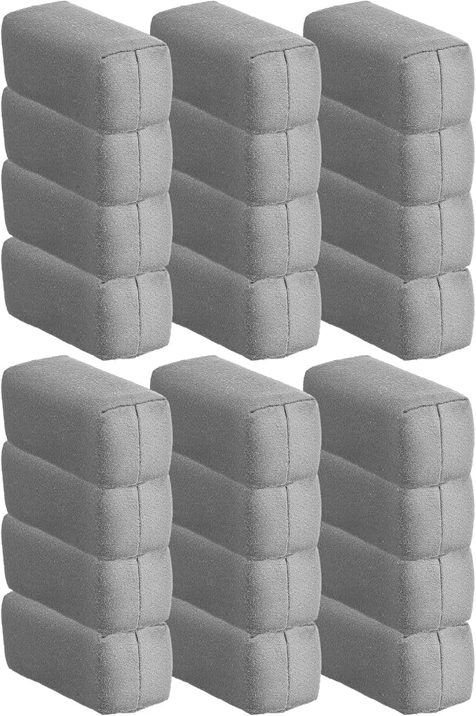 24 Pack Microfiber Applicator Pads Suede Detailing Sponges for Ceramic Coating, Wax & Spray Application on Cars, Trucks, RVs, SUVs, Metal & Plastic Trim Surfaces