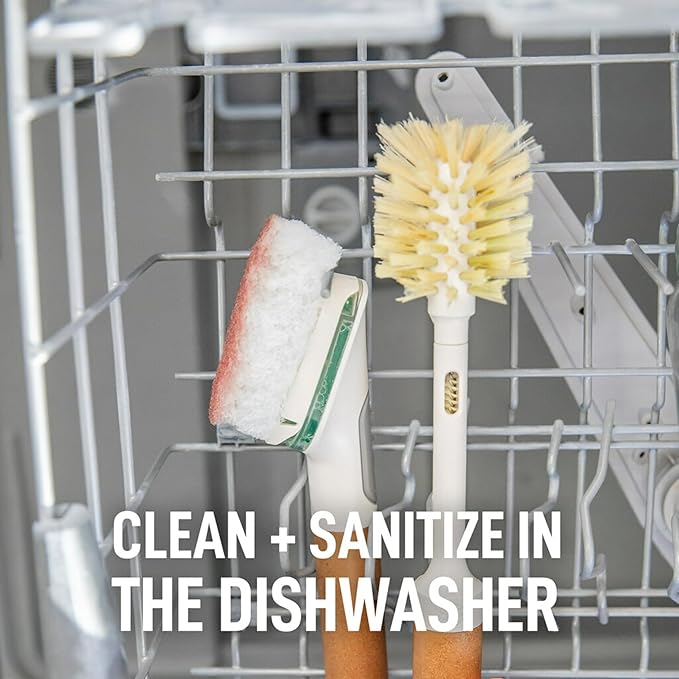 Scotch-Brite Greener Clean Non-Scratch Dishwand Refill, 14 Dish Wand Sponge Refills, Best for Nonstick Pots and Pans, Glass, Tubs & Showers, Fits All Scotch Brite Dishwands