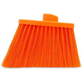 SPARTA Plastic Broom Head, Angled, Un-Flagged for Large Debris Indoor, Outdoor, Home, Restaurant, Lobby, Office, 12 Inches, Orange, (Pack of 12)