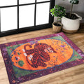 Vintage Tibetan Rug - 2x3, Non-Slip, Washable Rugs for Bathroom, Kitchen, Indoor, Entryway, Oriental, Traditional,Distressed, Tribal, Asian Accent Floor Mat