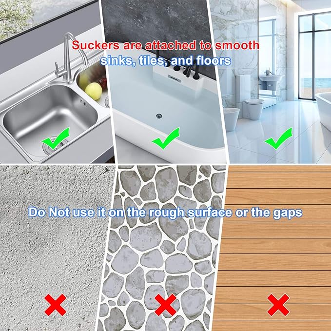 Drain Hair Catcher 2 Packs, Shower/Bathtub Drain Cover, Silicone Hair Catcher for Shower, Square Drain Stopper for Tub,Kitchen,Bathroom Gray/White