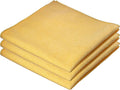Superio Microfiber Cleaning Cloth for Cars, Kitchen Cleaning Rags for Housekeeping, 16" Micro Fiber Towels for House, Bathroom Absorbent All-Purpose Streak-Free lint-Free Wash Cloths (3 Yellow)